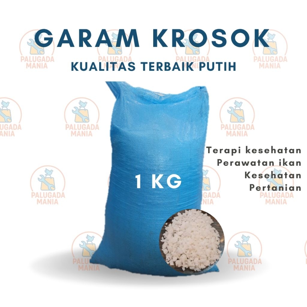 

GARAM KROSOK 1 KG ASLI 100% MURNI TANPA CAMPURAN PUTIH GARAM KASAR GARAM INDUSTRI Pengolahan Makanan, Perawatan Ikan, Kesehatan