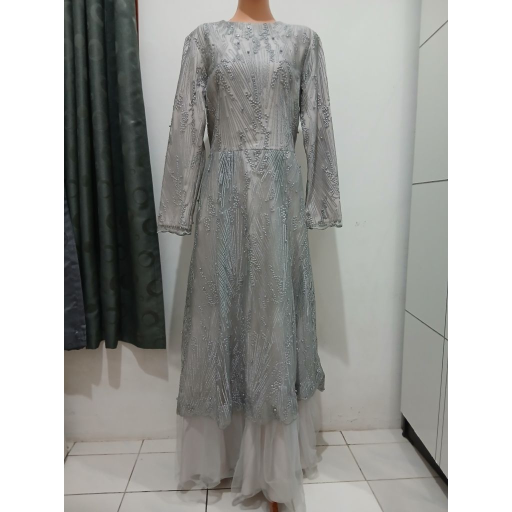 Baru : Baju Kondangan Pesta Lamaran Nikahan Brokat Mewah Full Furing Lapis Tile
