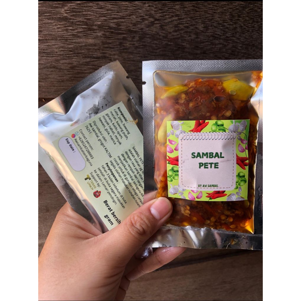 

sambal pete aw sambel serbaguna