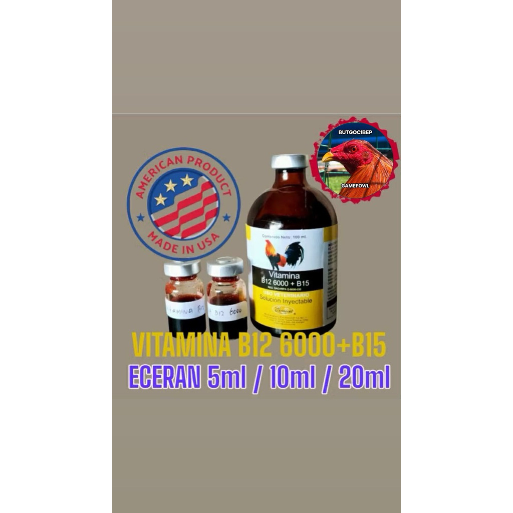 Vitamina B12 6000 + B15 Eceran 5ml/10ml/20ml