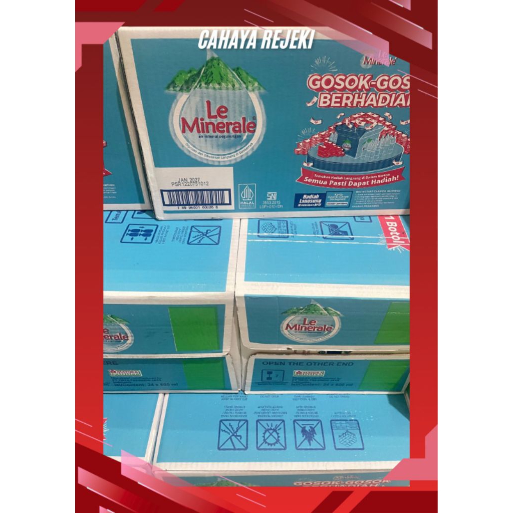 

Le Minerale 600 ml 1 Dus (isi 24) Botol