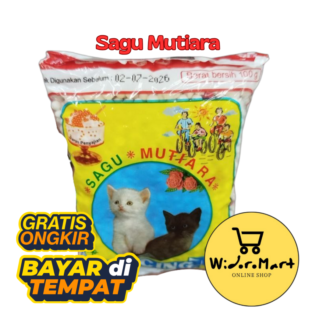 

Sagu Mutiara Cap Kucing 100gr cocok untuk campuran minuman modern
