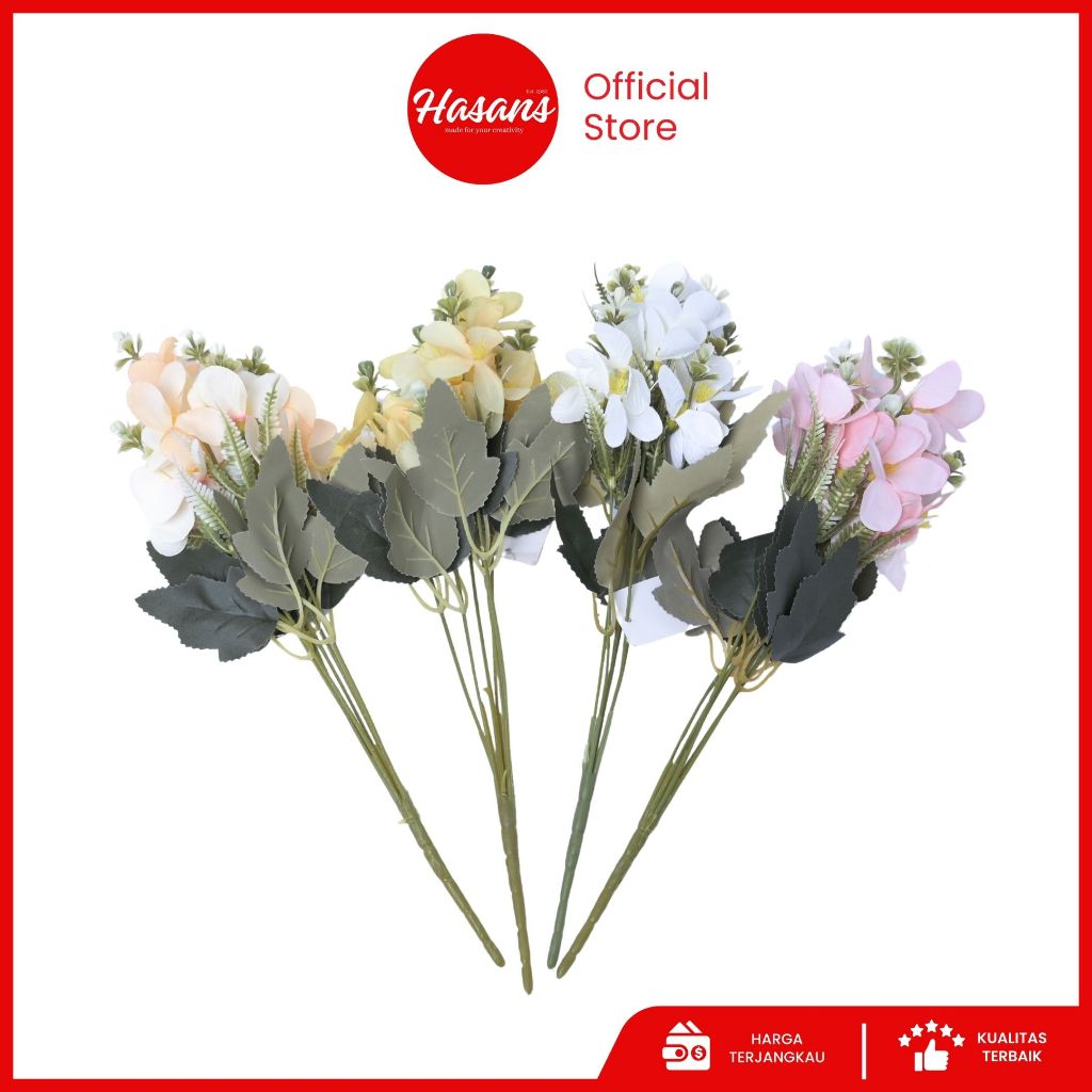 Bunga Kamboja Latex / Bunga Kamboja Artificial / Bunga Kamboja Palsu Plastik / Bunga Kamboja 01