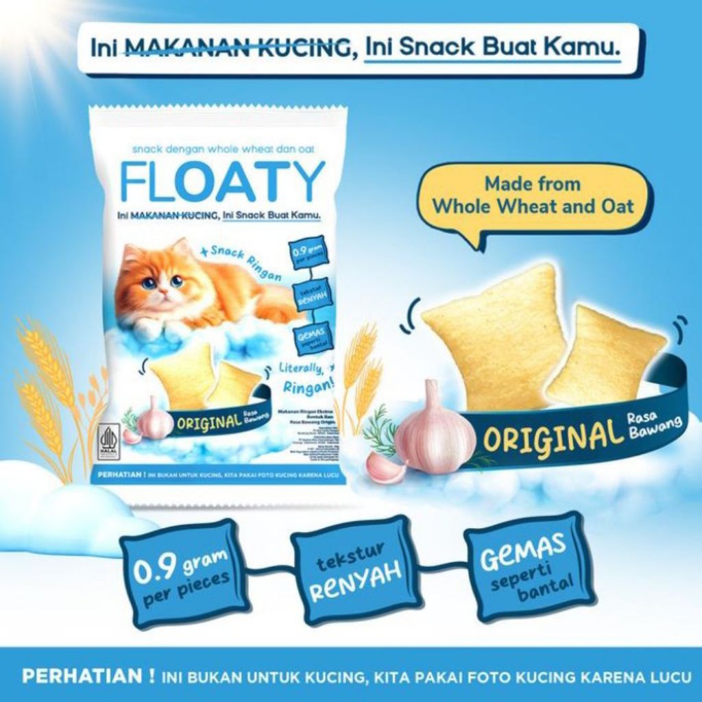 

FLOATY ~Makanan Kucing~Ini Snack Original 60 g Buat Kamu!!