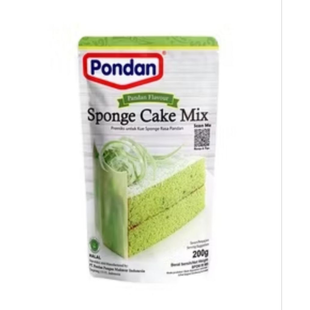 

PONDAN SPONGE CAKE MIX 200 GR PANDAN / COKELAT