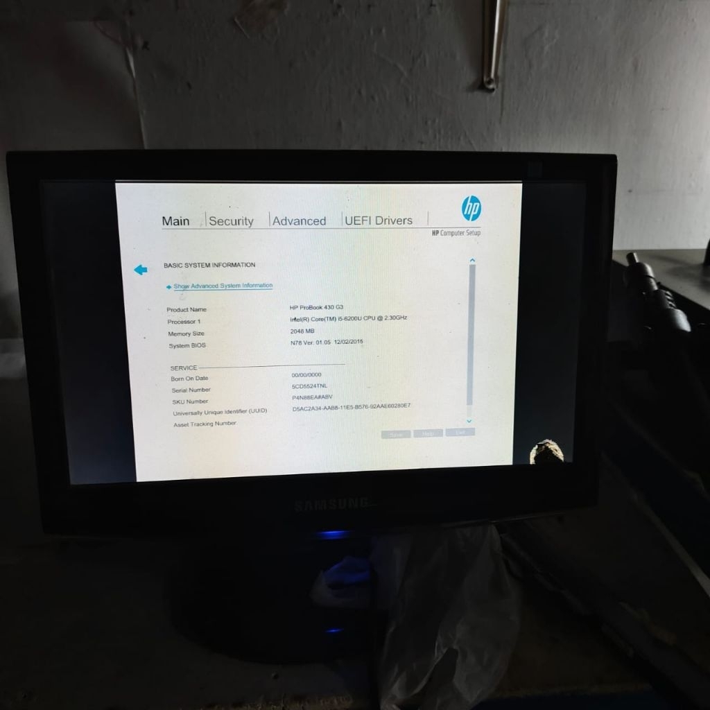 Motherboard Mainboard Mobo Laptop HP ProBook 440 G3 core i5 gen 6