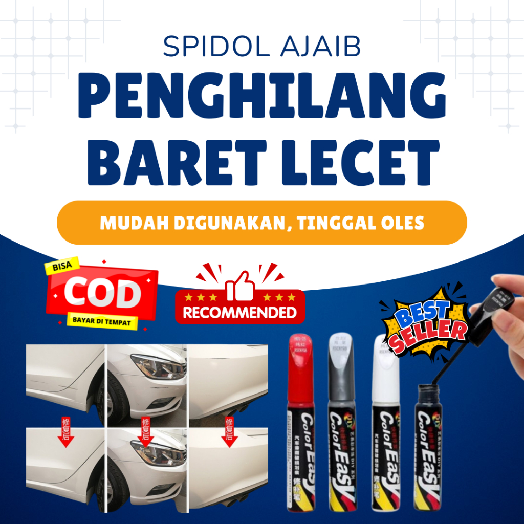 Spidol Baret Mobil Motor Magic Spidol Remover Mobil Motor Color Easy Cat Spidol Penghilang Baret Lec