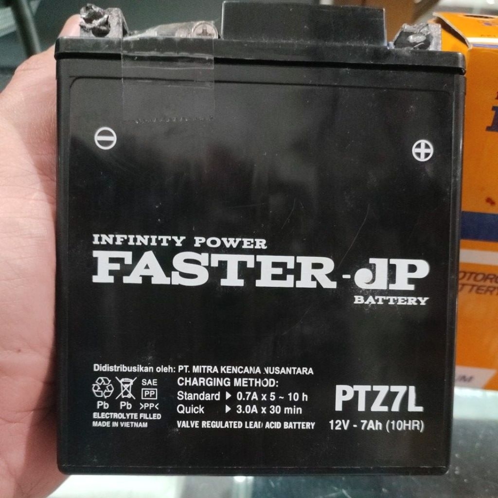 AKI FASTER PTZ7L UNTUK NMAX OLD 2015-2019 GARANSI RESMI 6 BULAN