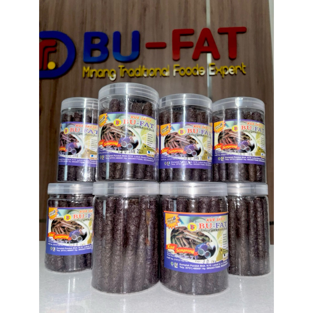 

Kue Sapik Bu-Fat Ketan Hitam 200 gr (gulungan astor) / Kue Semprong