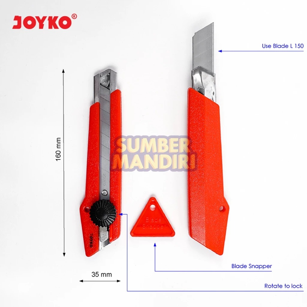 

Cutter Pemotong JOYKO L-500-CU Pisau Besar [1 PCS]