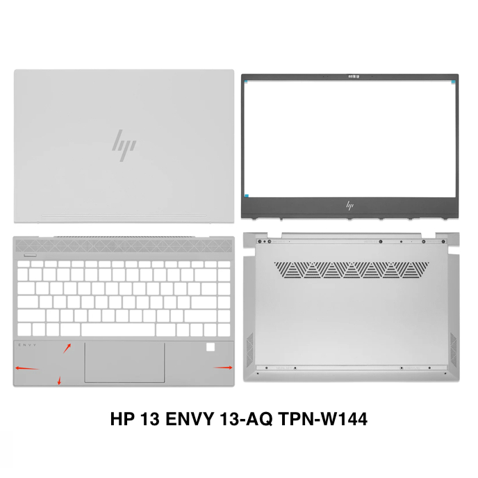 Casing HP Envy13 Envy 13-AQ TPN-W144 LCD Back Cover Front Bezel Palmrest Keyboard Bottom Case Top Ca