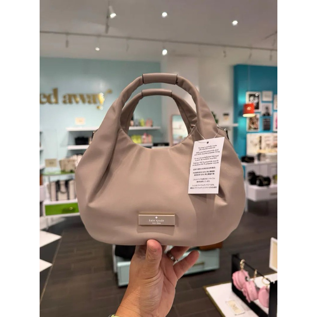 TAS KS CARTER DUMPLING SMALL PLEATED SATCHEL BAG NYLON