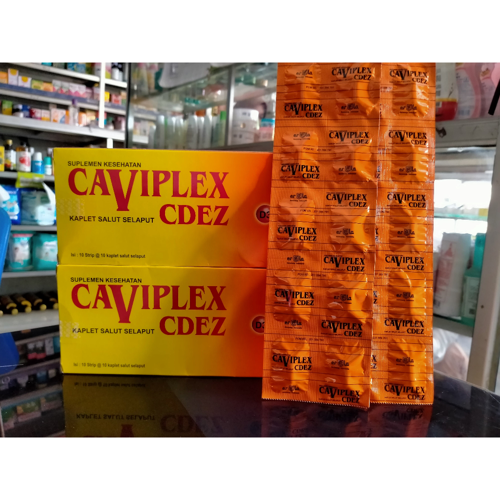 CAVIPLEX CDEZ 1 STRIP @10 KAPSUL caviplex cdez multivitamin