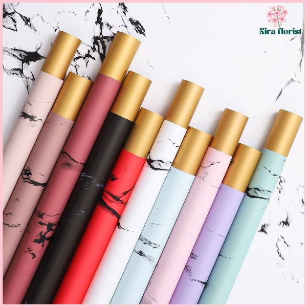 

PACK 20 Kertas Buket Bunga Gold Marble Buket Bunga Flower Wrapping Cellophane Marble Buket KB6105