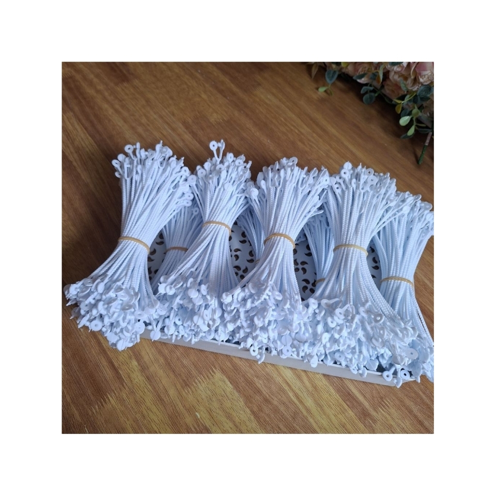 

[isi 100pcs] Tali Plintir Putih Tali Plintir Berkualitas Tali Tenteng Camilan 17CM
