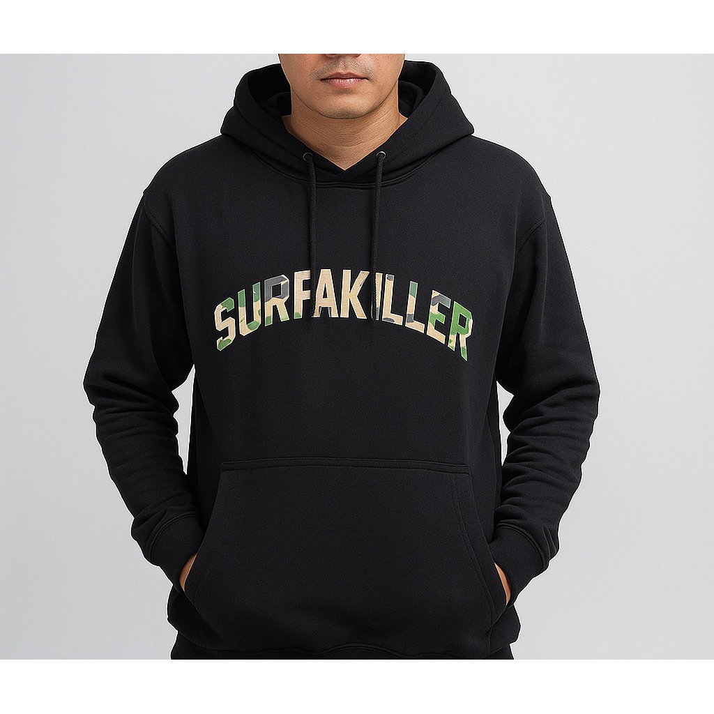 Surfakiller Jaket Hoodie Flecee Katun
