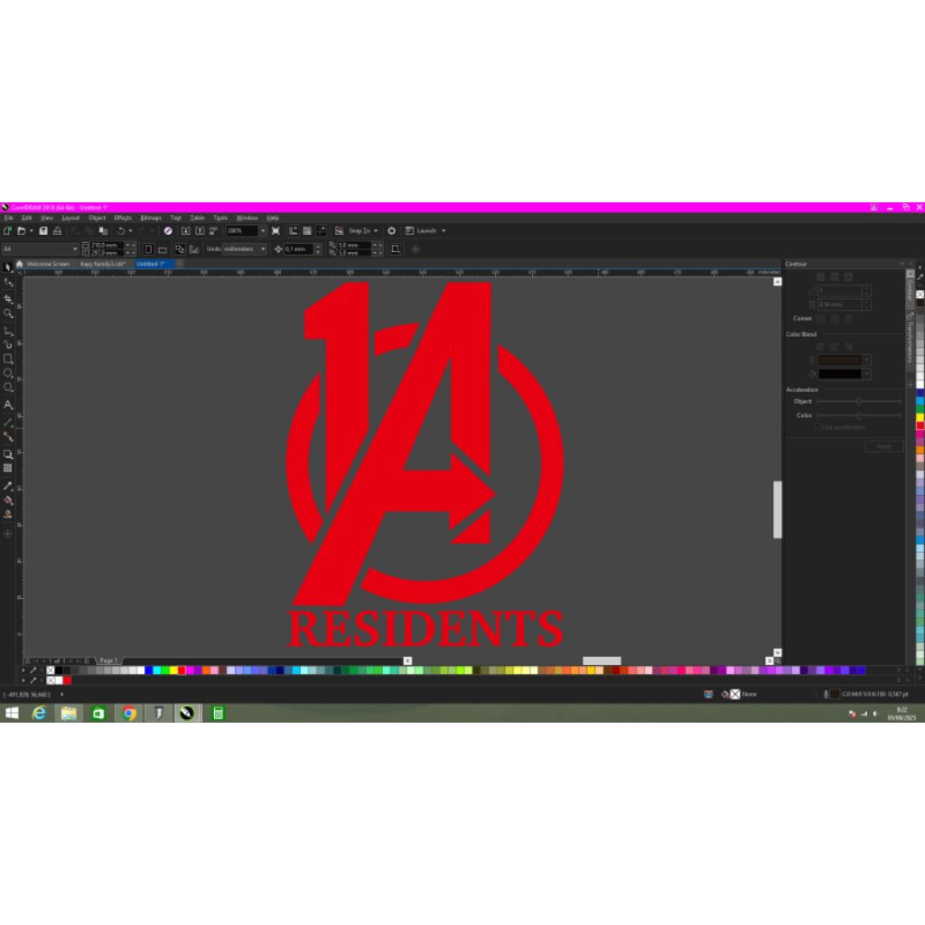 

Stiker sticker resident