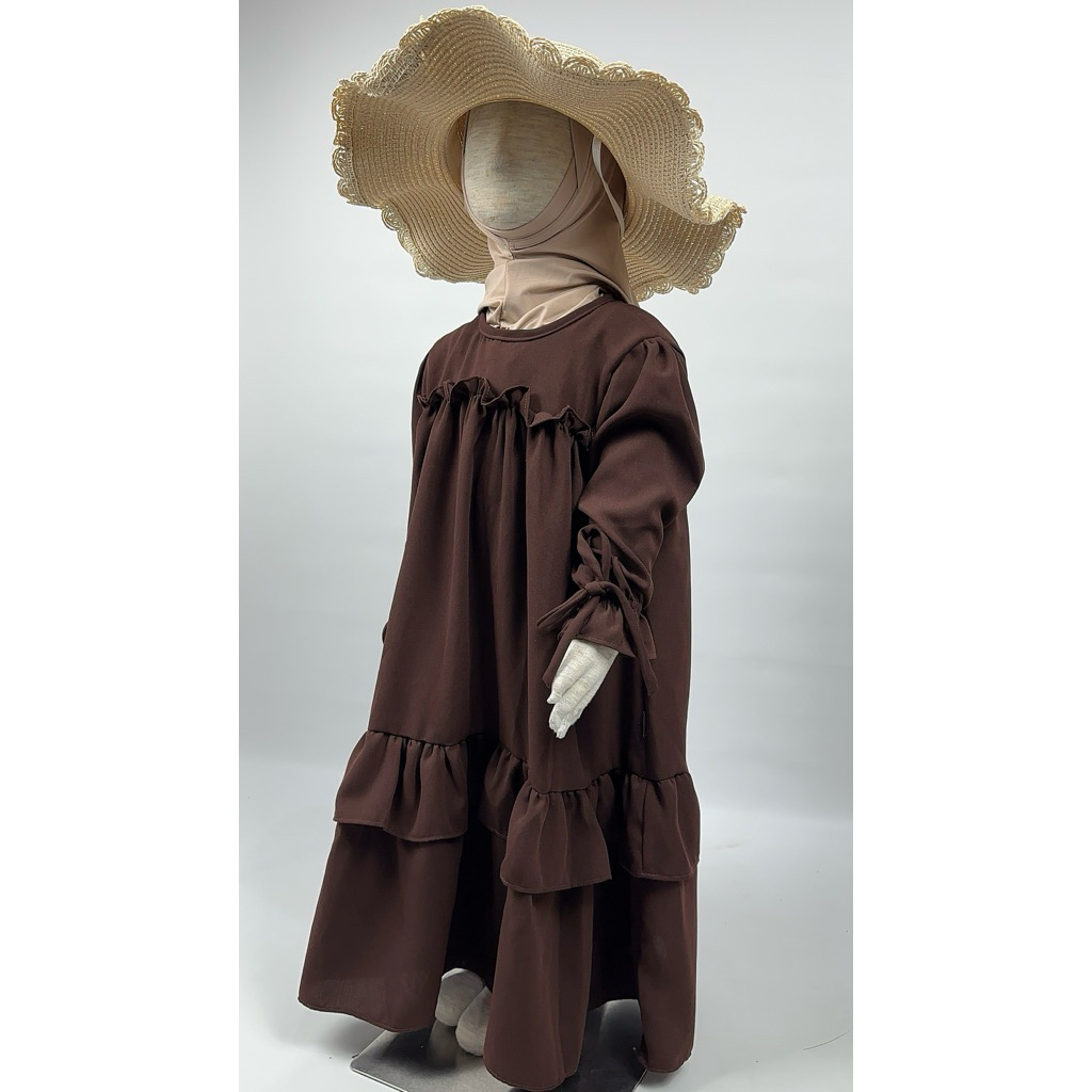 Gamis Anak Perempuan Umur 3-14 Terbaru 2026 Games Rompi Anak Umur 7-13 Set Hijab Games Tanggung Usia