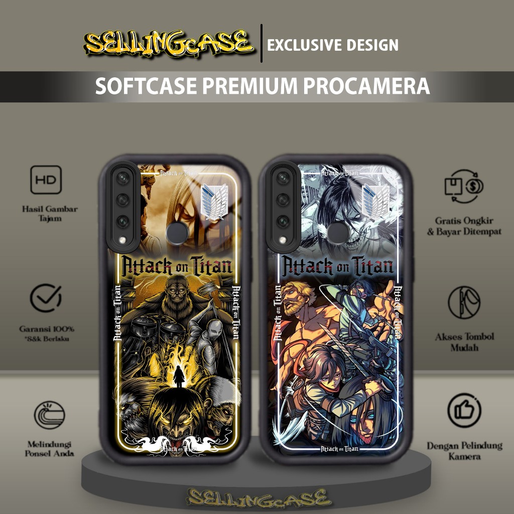 Case Premium Compatible For HUAWEI Y6P 2020 Motif [ AOT ] Casing Softcase Glossy Anti Jamur