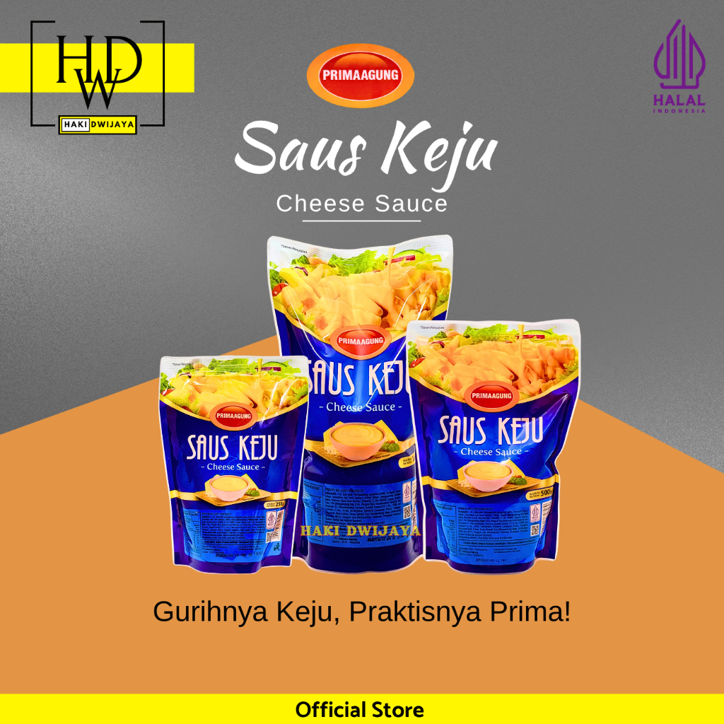 

Prima Agung Saus Keju Instan / Cheese Sauce Creamy & Gurih