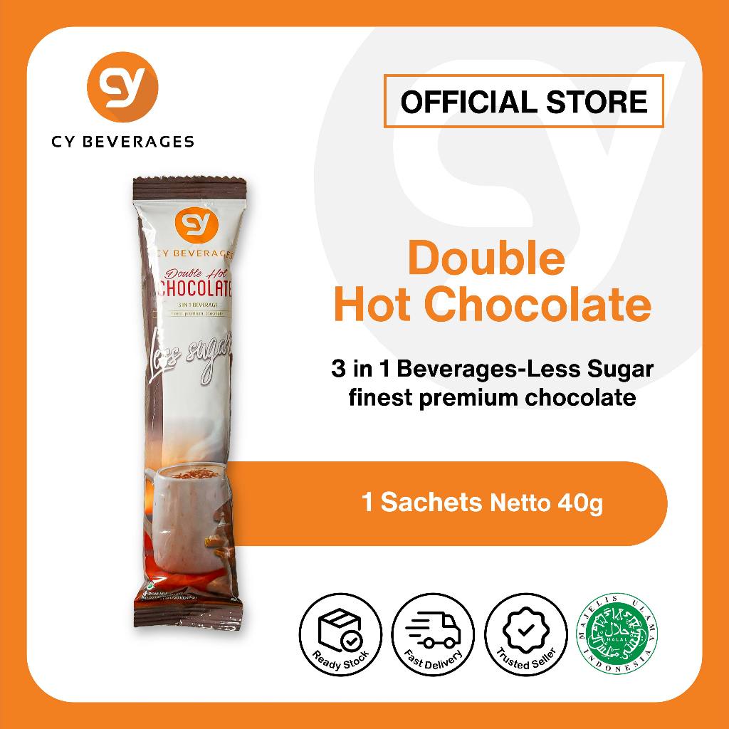 

CY Double Hot Chocolate Less Sugar 3in1 - 1 Stick 40gr