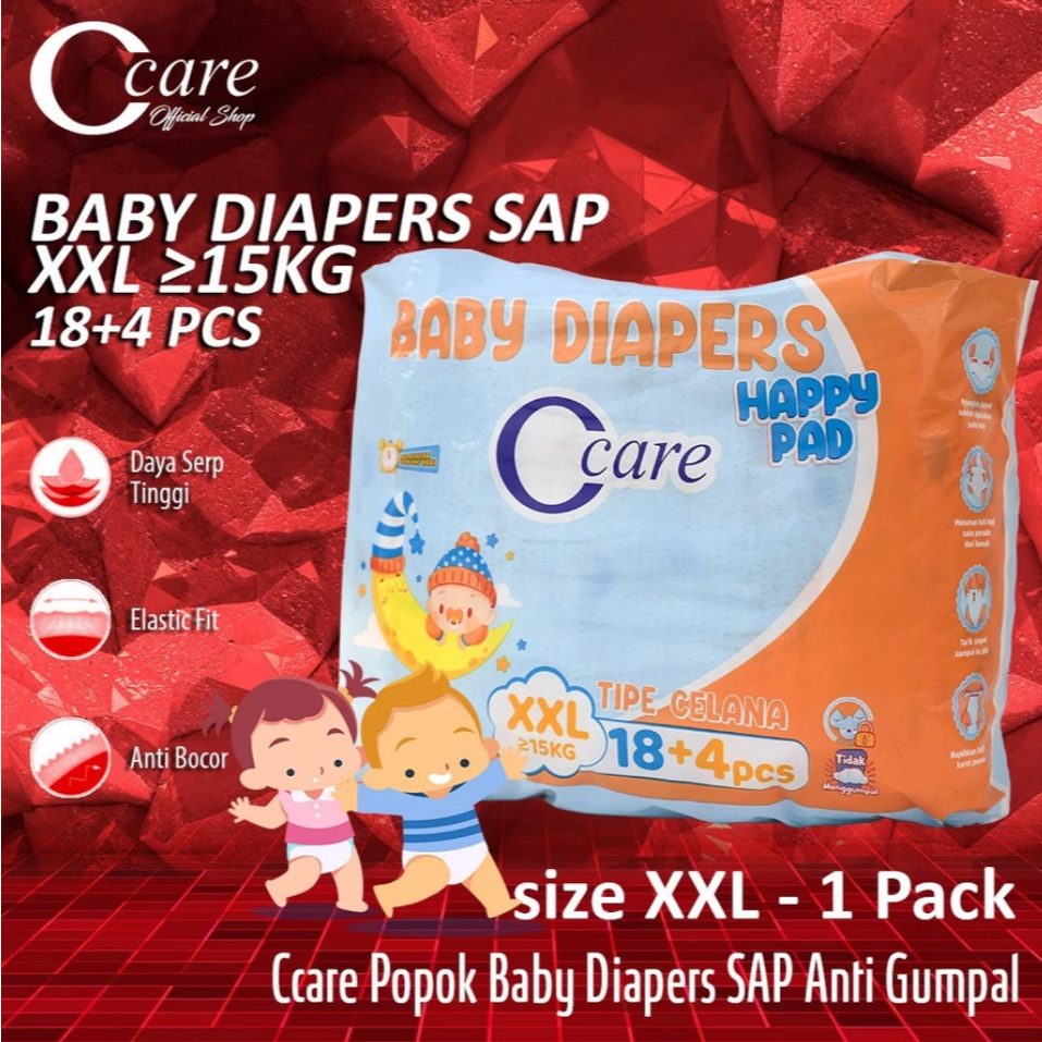 Ccare POPOK BABY DIAPERS SAP XL 20+4