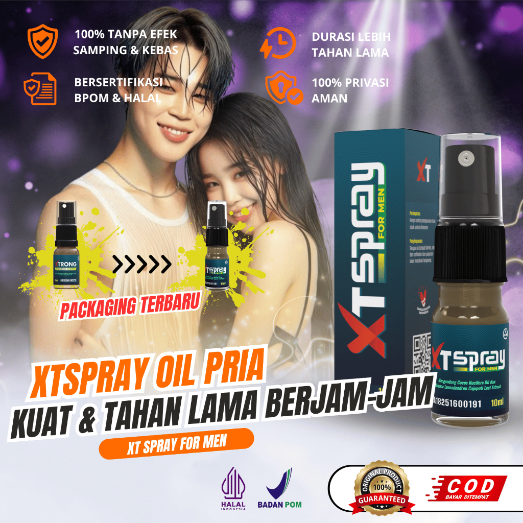 XT Spray Obat Kuat Pria Tahan Lama Berjam Jam Bpom Original 10ml