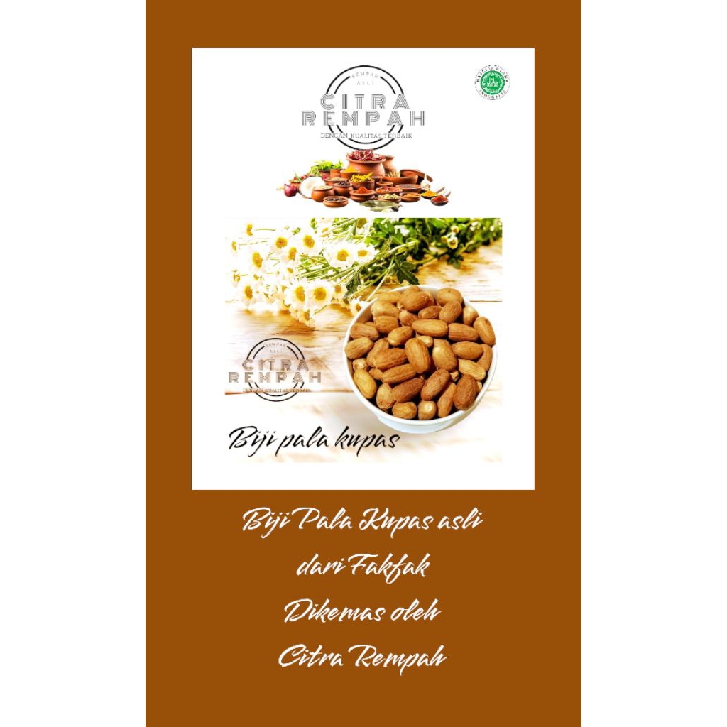

Biji Pala kupas 250 gr