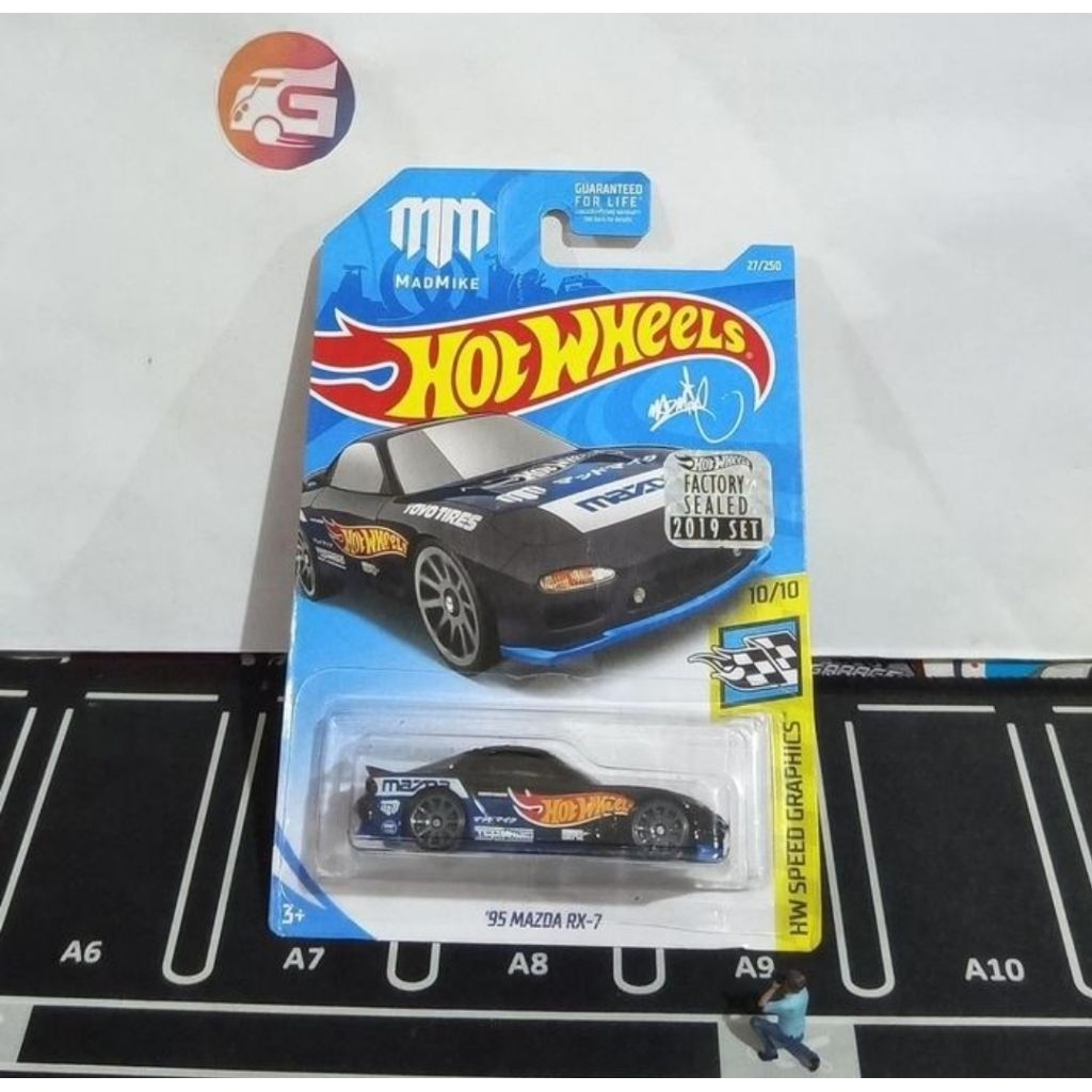 Hot wheels mazda rx7 mad mike hw speed graphics factory sealed