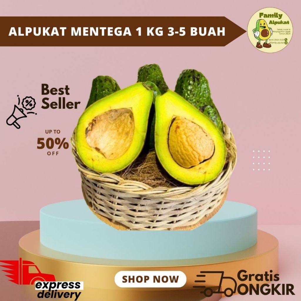 

Alpukat Mentega Grade A Super Quality A Lokal-Super Creamy 500g/1kg