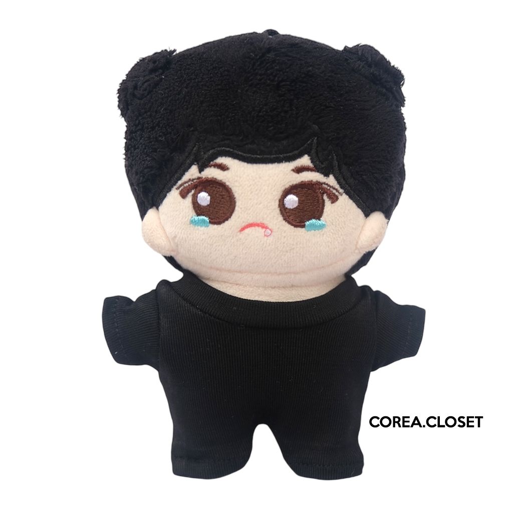 Baju Boneka 10cm Baby Jumpsuit Black Outfit Doll Clothes Denimalz Skzoo Mini Kostum Kpop Seventeen S