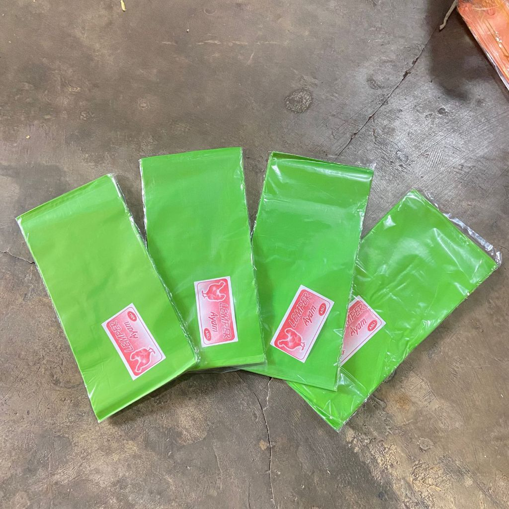 

Plastik Lemper Hijau / Kemasan Lemper 10x20 Isi 100 Lembar