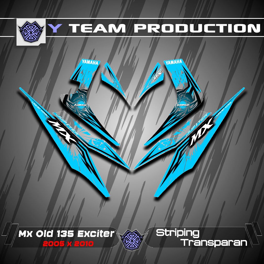 Striping Uv Transparan X16Jupiter Mx Lama 135 Striping Transparan Mx Old /Striping Mx Old Transparan