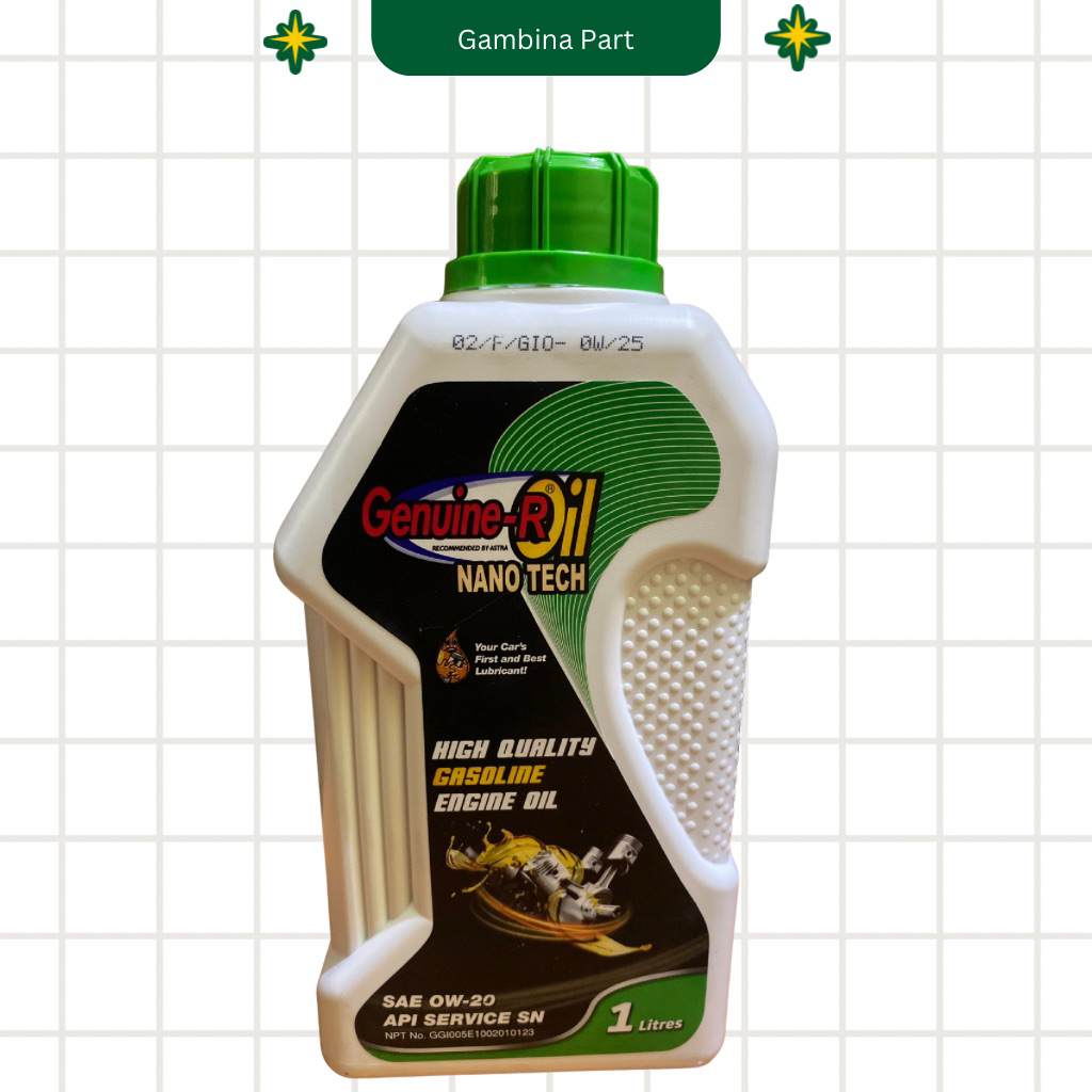 Oli Mesin Mobil Daihatsu Genuine R Oil Nano Tech SAE 0W-20 API SN