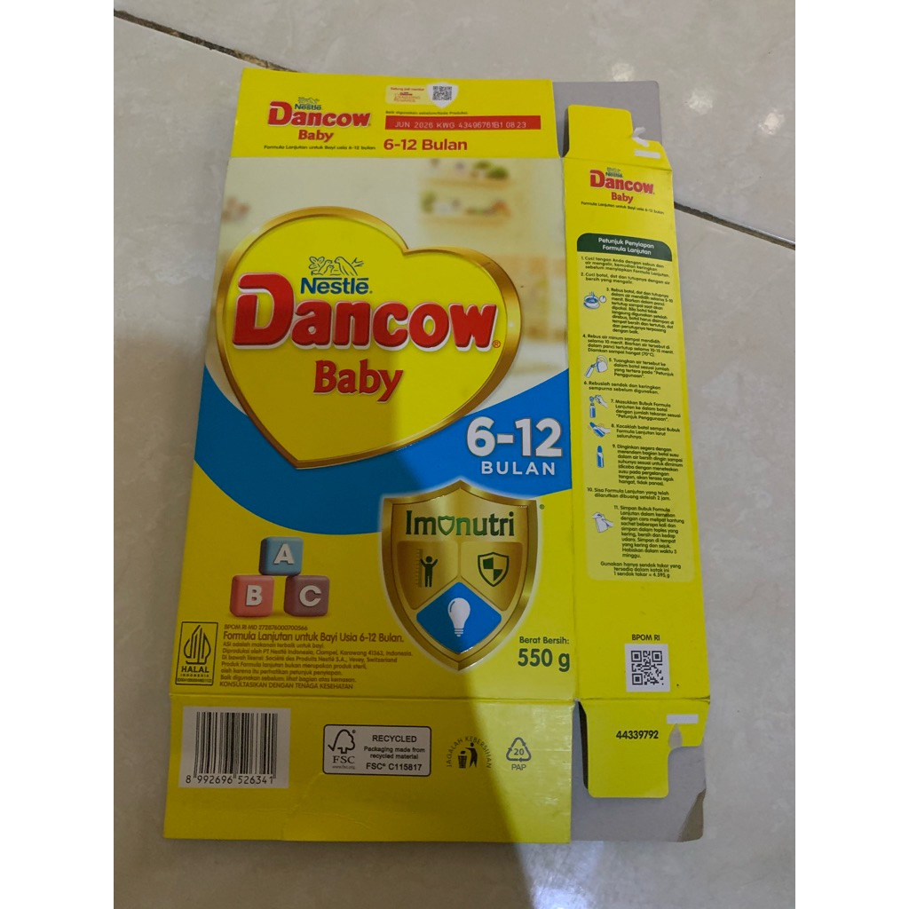 

kardus susu Dancow