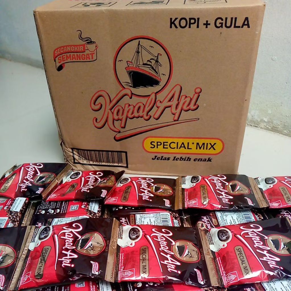 

Kopi Kapal Api Mix 1 Renceng isi 10 Sachet 23 Gram