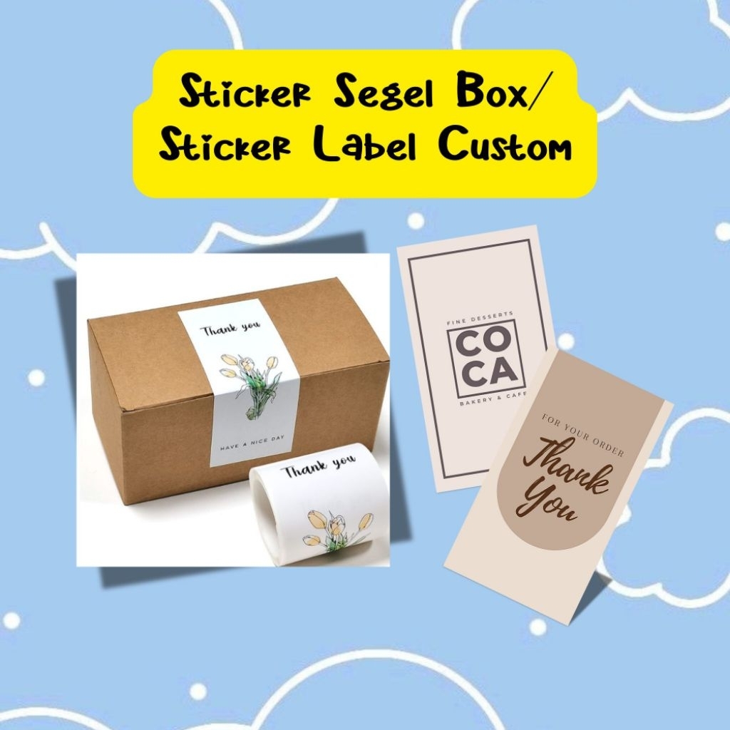 

STICKER LABEL||STICKER SEGEL BOX CUSTOM