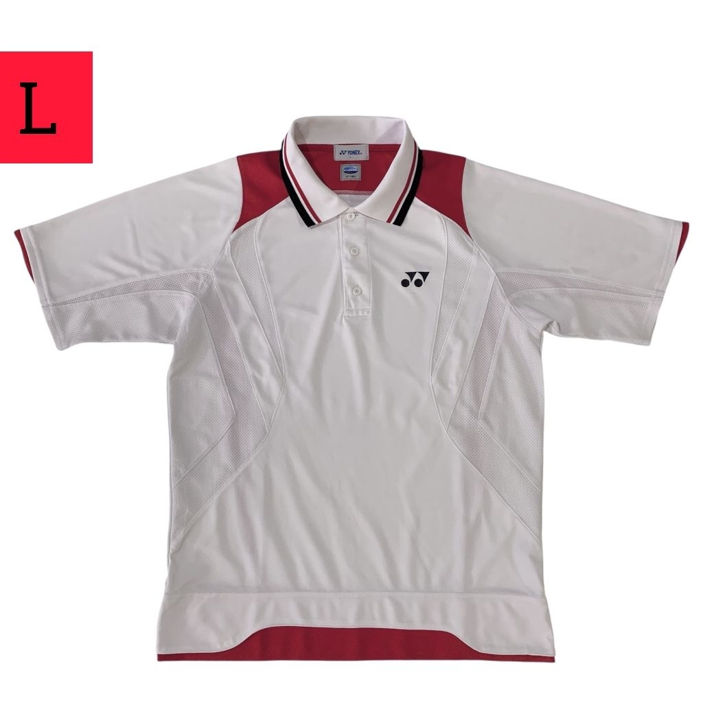 Kaos kerah olahraga badminton - tenis YONEX vintage Made in Japan ( size L )