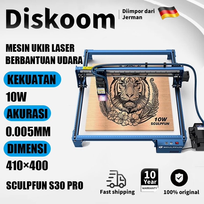 

SCULPFUN 2 tahun garansi S30 serise MESIN LASER CUTTER / Laser Cutter pemotong portabel