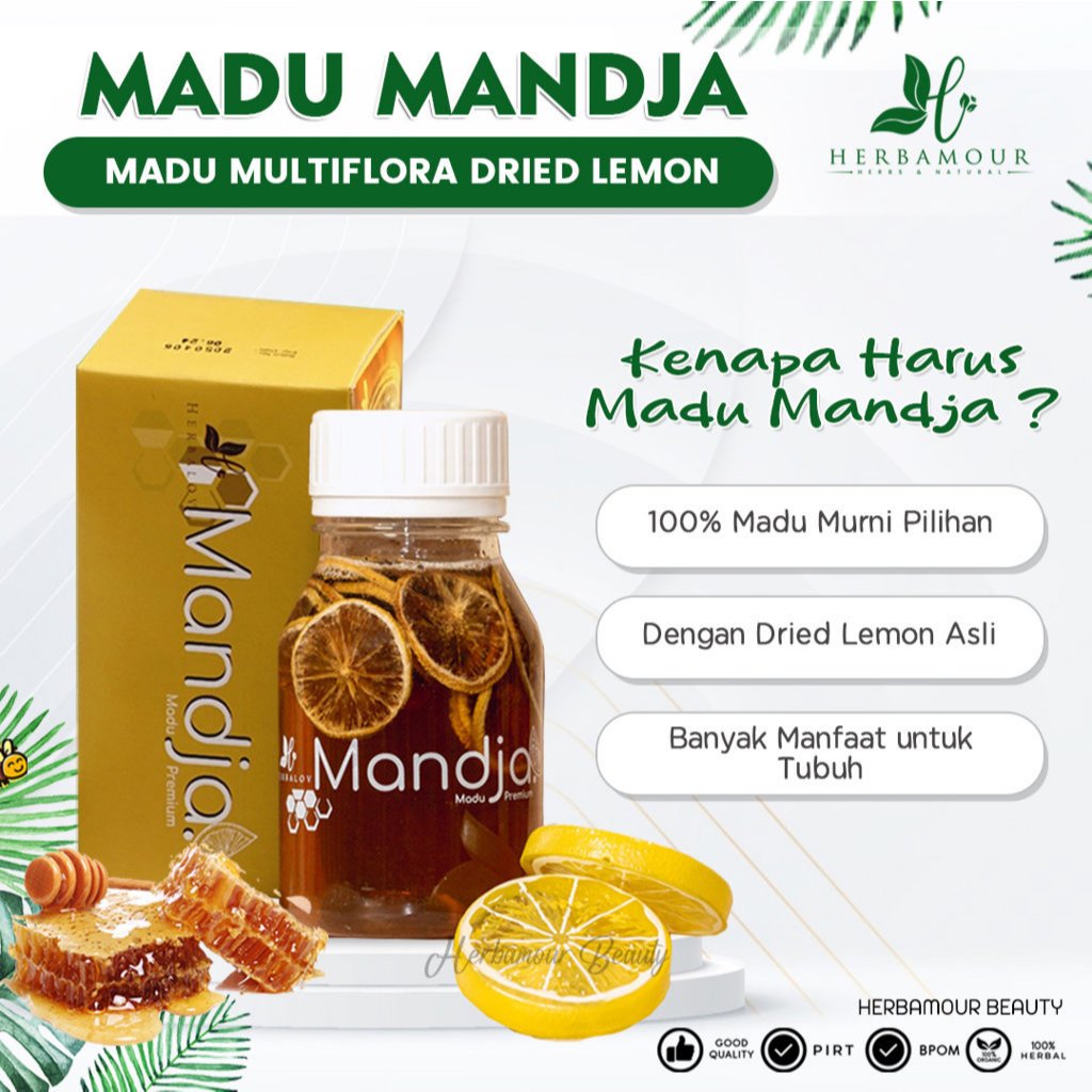 

MADU MANDJA HERBALOV - MADU MULTIFLORA DAN DRIED LEMON MENINGKATKAN IMUN TUBUH