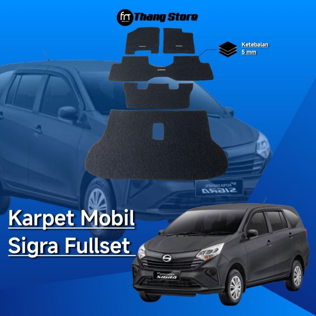 Karpet Mobil Daihatsu Sigra Fullset/karpet karet matras Mobil Sigra Fullset