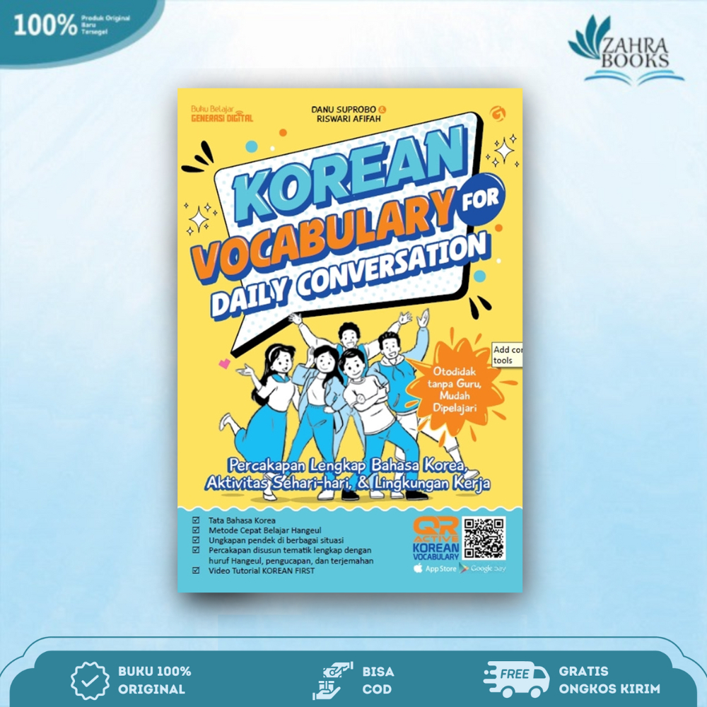 Buku Korean Vocabulary for Daily Conversation - Magenta