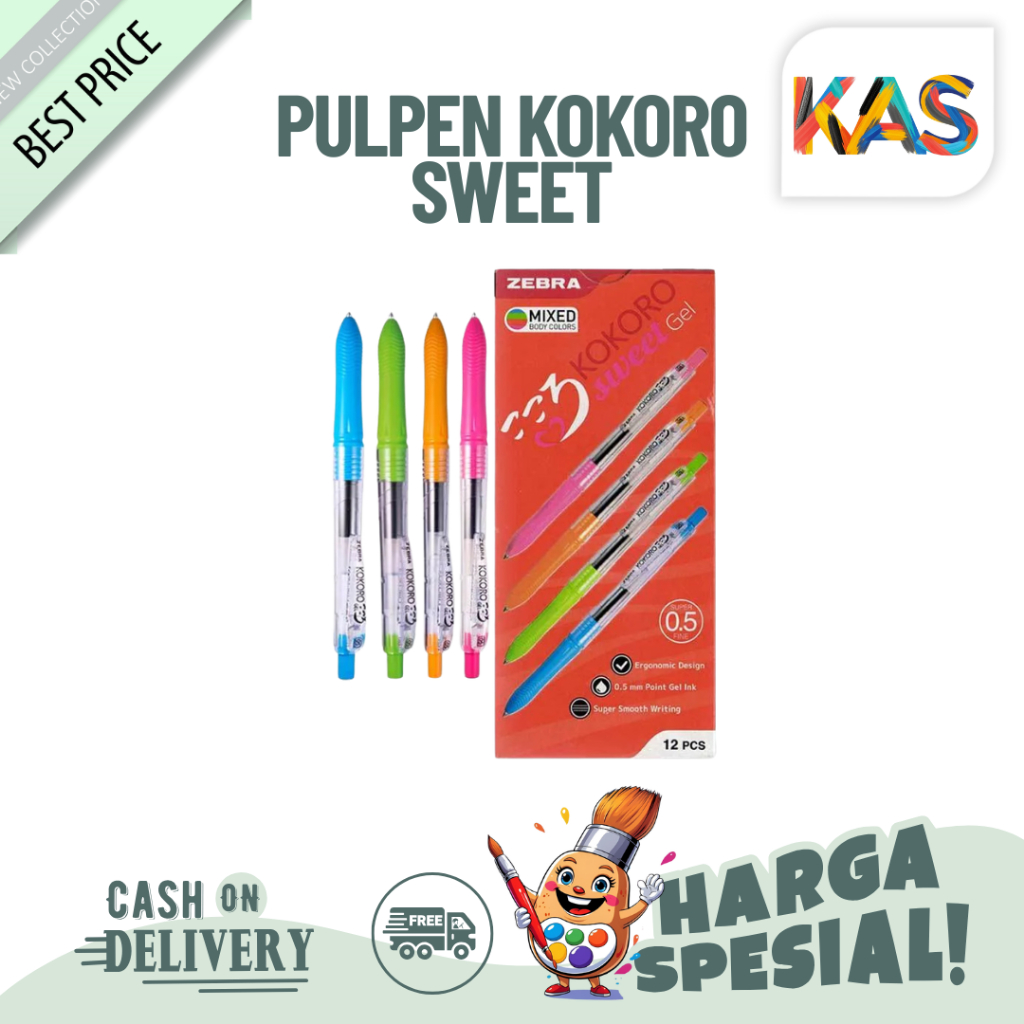 

Pulpen Gel/Pena Gel/Kokoro Pen ZB KOKORO SWEET GEL 05 BARREL