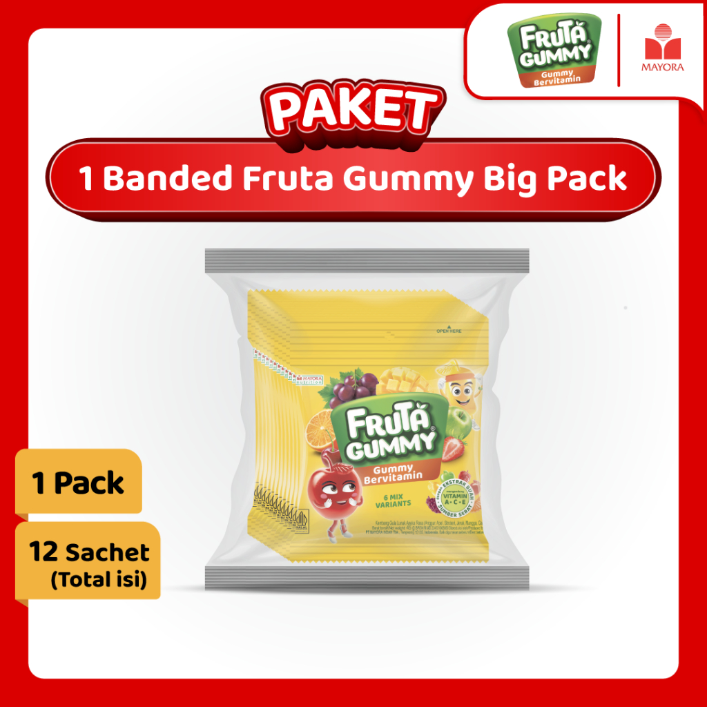 

Paket 1 Banded Fruta Gummy Big Pack