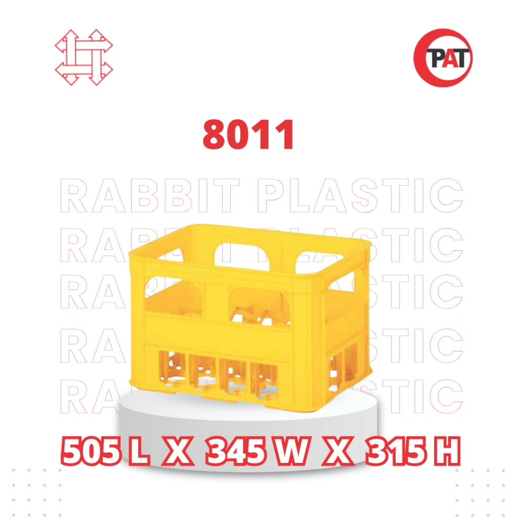 Rabbit Krat Botol (24 botol bir) 8011 Yellow