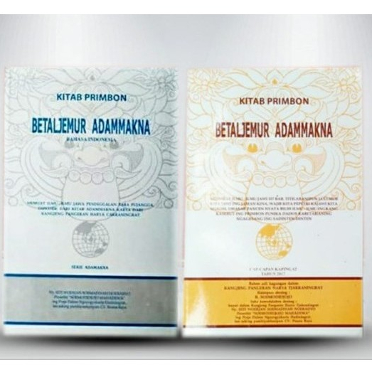 TK. PAKET 2 PRIMBON JAWA LENGKAP : KITAB PRIMBON BETALJEMUR ADAMMAKNA BAHASA INDONESIA + BAHASA JAWA
