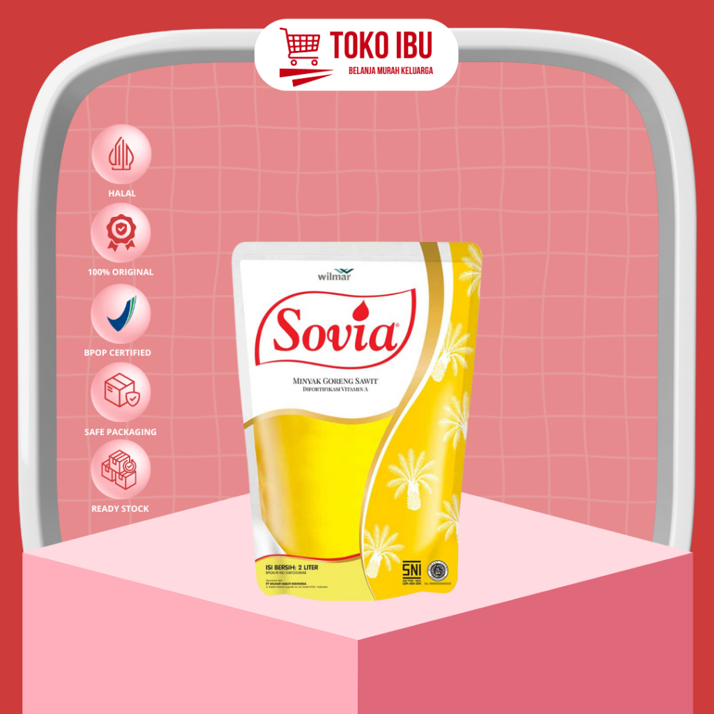 

Sovia Minyak Goreng Sawit Pouch 2L / Minyak Goreng 2 Liter