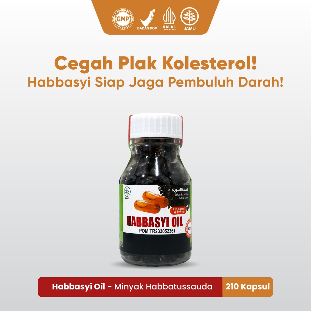 Habbasyi Oil 210 Kapsul Habbastussauda Ethiopia Untuk Turunkan Kadar Kolesterol