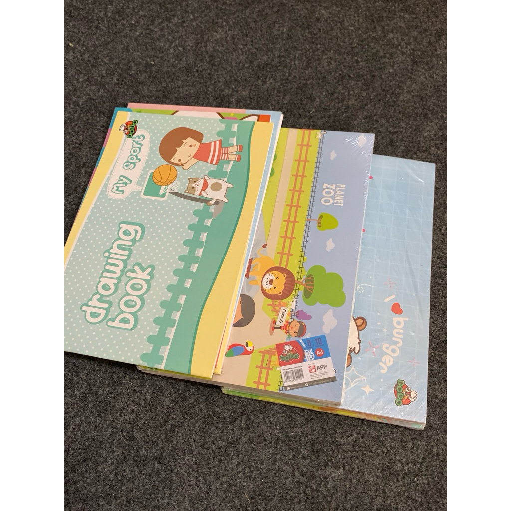 

Buku Gambar Anak / Buku Gambar A4 A5 – Kertas Tebal Cocok untuk Sekolah & Hobi
