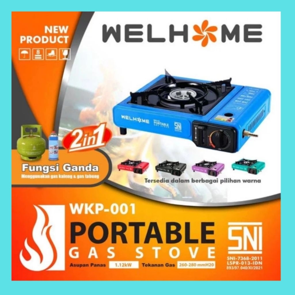 ACY Kompor Gas WELHOME Kompor Gas Portable